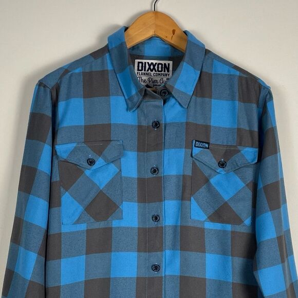 Dixxon Women's Pier Ave Flannel Buffalo Unicorn Plaid SOLD OUT Size Large - Picture 2 of 11